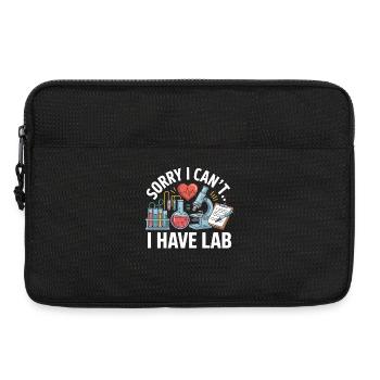 Désolé, j’ai un laboratoire - Sacoche pour ordinateur portable 13 pouces - noir - Devant