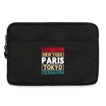 Mer du Nord LONDRES NEW YORK PARIS TOKYO CUXHAVEN - Sacoche pour ordinateur portable 13 pouces - noir - Devant
