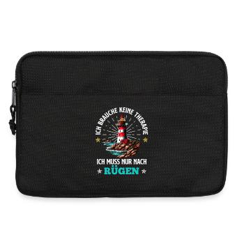 Ostsee BRAUCH KEINE THERAPIE BRAUCH NUR RÜGEN - Laptoptasche 13" - Schwarz - Vorne