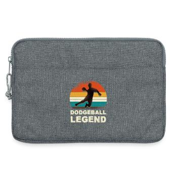 Dodgeball Legend Retro Look - Laptop bag 13" - heather grey - Front