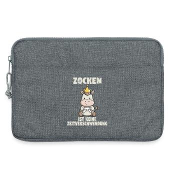 Gamble Gamble Gamble - Laptop bag 13" - heather grey - Front