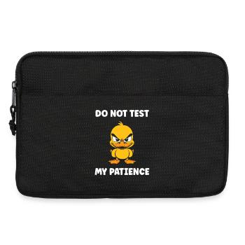 Caneton Colérique et Patience - Sacoche pour ordinateur portable 13 pouces - noir - Devant