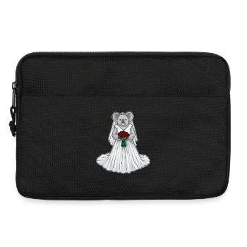 Koala Bridal Roses Wedding - Laptop bag 13" - black - Front