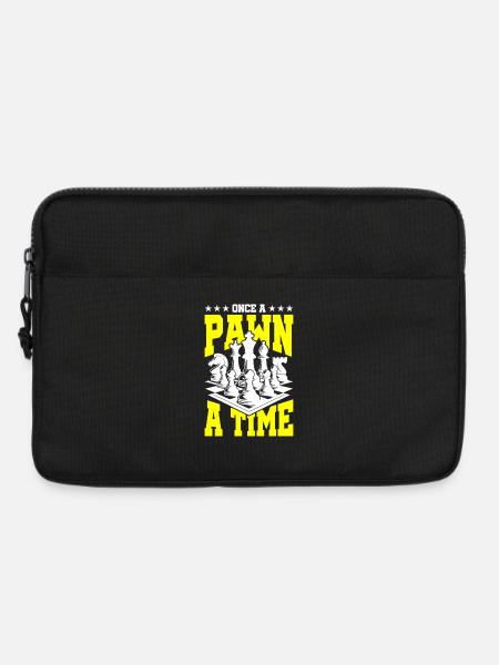 Once A Pawn A Time – Chess Shirt - Laptop bag 13" - black
