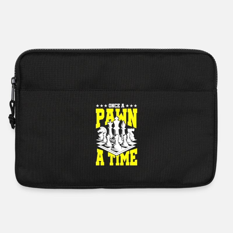 Once A Pawn A Time – Schach Shirt - Laptoptasche 13" - Schwarz