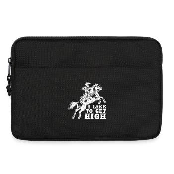 Rodeo Horse Riding Like To Get High Cowboy - Laptoptasche 13" - Schwarz - Vorne