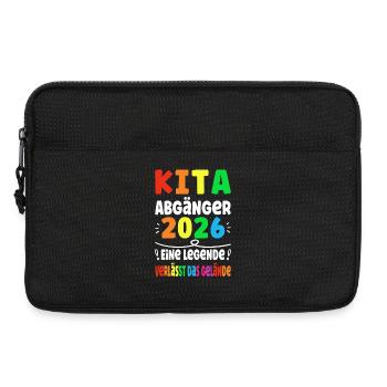 Kita Abgänger 2026 Legende Verlässt das Gelände - Laptoptasche 13" - Schwarz - Vorne