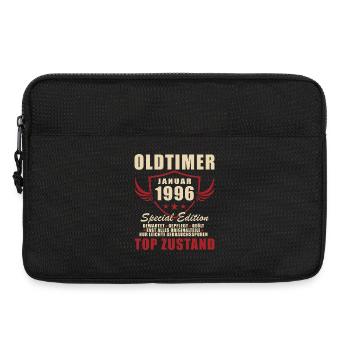 Cadeau pour le 30e anniversaire Voiture vintage janvier 1996 - Sacoche pour ordinateur portable 13 pouces - noir - Devant