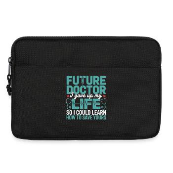 Future déclaration de sauveteur médecin - Sacoche pour ordinateur portable 13 pouces - noir - Devant