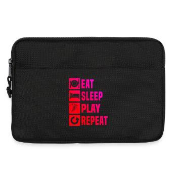 Illustration de handball pour hommes - Sacoche pour ordinateur portable 13 pouces - noir - Devant