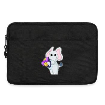 Elefant Schüler Rucksack Schule - Laptoptasche 13" - Schwarz - Vorne