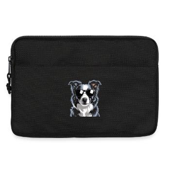 Border Collie - Sacoche pour ordinateur portable 13 pouces - noir - Devant