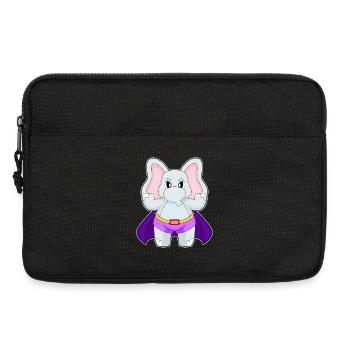 Elephant Superhero Cloak - Laptop bag 13" - black - Front