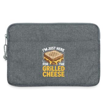 Grilled Cheese Lover - I'm Just Here - Laptop bag 13" - heather grey - Front