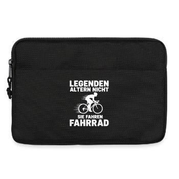 legenden altern nicht sie fahren fahrrad - Laptoptasche 13" - Schwarz - Vorne