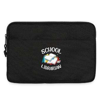Lesen Bibliothek Leseratte - Laptoptasche 13" - Schwarz - Vorne