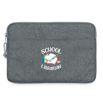 Rat de bibliothèque de lecture - Sacoche pour ordinateur portable 13 pouces - gris chiné - Devant
