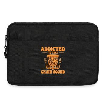 Süchtig nach diesem Ketten-Sound Funny Disc Golf - Laptoptasche 13" - Schwarz - Vorne