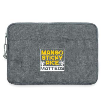 Mango Sticky Rice - Laptop bag 13" - heather grey - Front