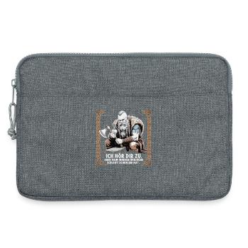 Viking Viking Legend Sailor Odin Raven Fighter - Laptop bag 13" - heather grey - Front