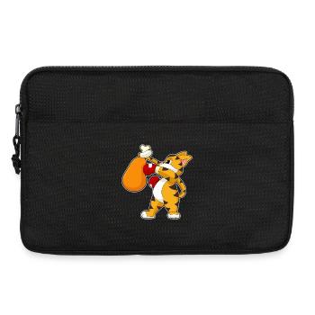 Tiger Boxer Boxsack Boxen - Laptoptasche 13" - Schwarz - Vorne