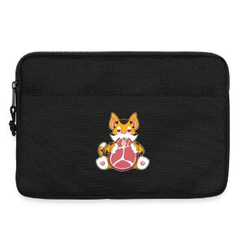 Tiger Fleisch - Laptoptasche 13" - Schwarz - Vorne