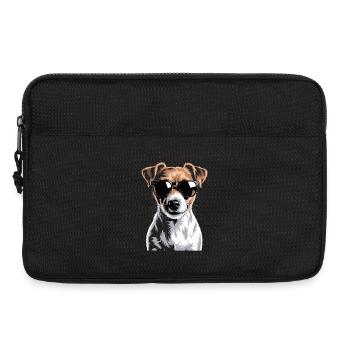 Jack Russell Terrier - Laptoptasche 13" - Schwarz - Vorne
