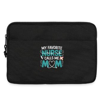 Nurse Mom Heart Design - Laptop bag 13" - black - Front