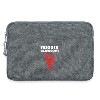 Hummer Meeresfrüchte Lobster Languste - Laptoptasche 13" - Grau meliert - Vorne