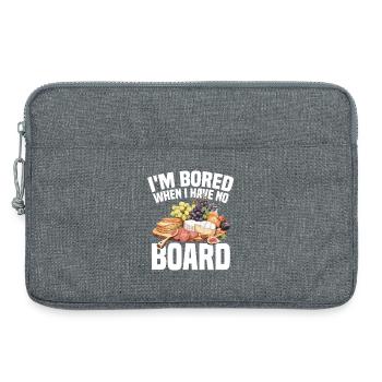 Charcuterie Lover Board mit Cover Charcuterie - Laptoptasche 13" - Grau meliert - Vorne