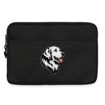 Golden Retriever - Sacoche pour ordinateur portable 13 pouces - noir - Devant