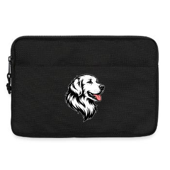 Golden Retriever front white - Laptop bag 13" - black - Front