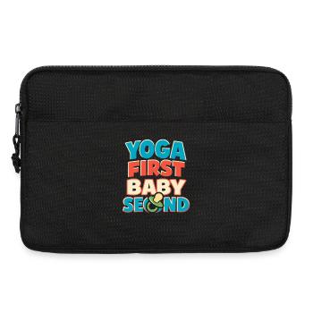 Vorgeburtliches Yoga Werdende Mutter - Laptoptasche 13" - Schwarz - Vorne