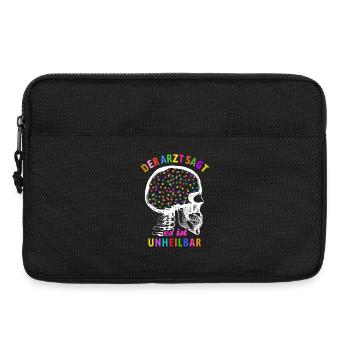 The doctor says it's incurable - confetti in the head - Laptop bag 13" - black - Front