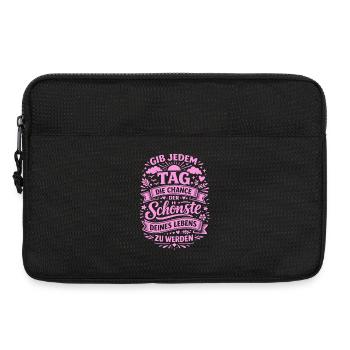 Die Chance, der Schönste Tag Deines Lebens - Laptoptasche 13" - Schwarz - Vorne