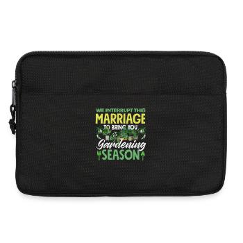 Plant Lover Gardening Season Funny Marriage - Laptop bag 13" - black - Front