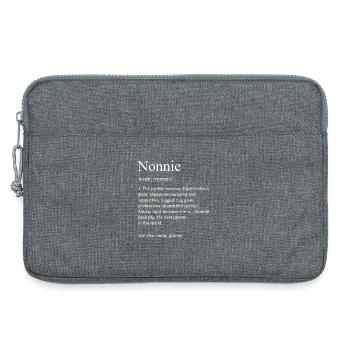 Nonnie Definition Lustige Großmutter Nana Oma Oma - Laptoptasche 13" - Grau meliert - Vorne