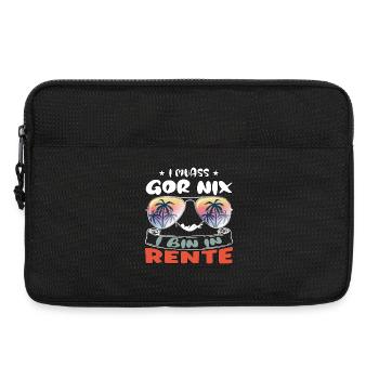 Je n’ai rien à faire - je suis à la retraite - Sacoche pour ordinateur portable 13 pouces - noir - Devant