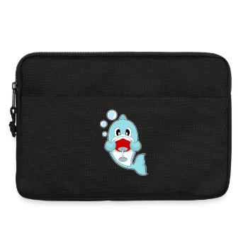 Dolphin Red Wine - Laptop bag 13" - black - Front
