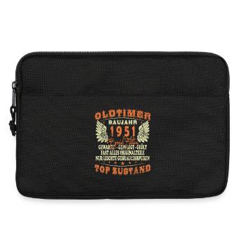 Année 1951 anniversaire de la récolte indiquant 75 ans - Sacoche pour ordinateur portable 13 pouces - noir - Devant