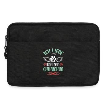 Conception des ailes d’amour Chihuahua - Sacoche pour ordinateur portable 13 pouces - noir - Devant