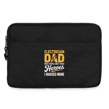 Elektriker Papa Électricien Papa J’ai élevé le mien - Sacoche pour ordinateur portable 13 pouces - noir - Devant