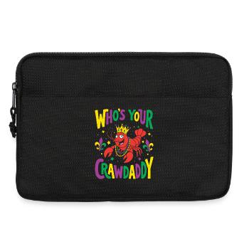 Who's Your Crawdaddy Funny Mardi Gras - Laptop bag 13" - black - Front