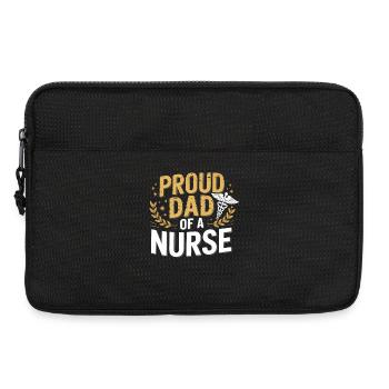 Proud father of a caregiver - Laptop bag 13" - black - Front