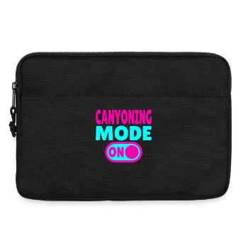Canyoning Mode ON – Schalter auf Adrenalin - Laptoptasche 13" - Schwarz - Vorne