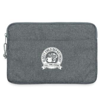 Département des enfants aînés à temps plein Légende Frère ou sœur Légende - Sacoche pour ordinateur portable 13 pouces - gris chiné - Devant