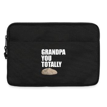 Opa, du bist total cool, lustiges Wortspiel, Opa-Design. - Laptoptasche 13" - Schwarz - Vorne