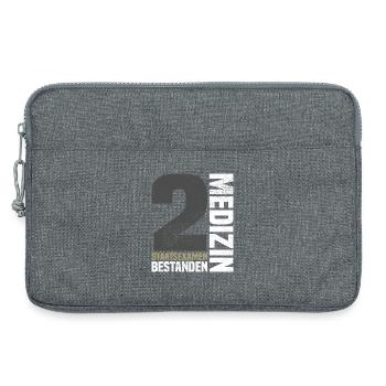 2. Staatsexamen Medizin - Laptoptasche 13" - Grau meliert - Vorne