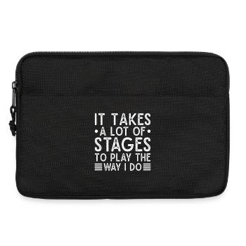 Theater A Lot Stages To Play I Do Actor Gift Idea - Laptop bag 13" - black - Front