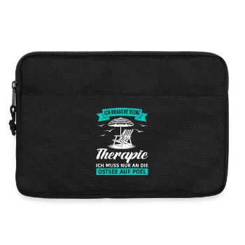 Poel BRAUCH KEINE THERAPIE MUSS AN DIE OSTSEE AUF - Laptoptasche 13" - Schwarz - Vorne